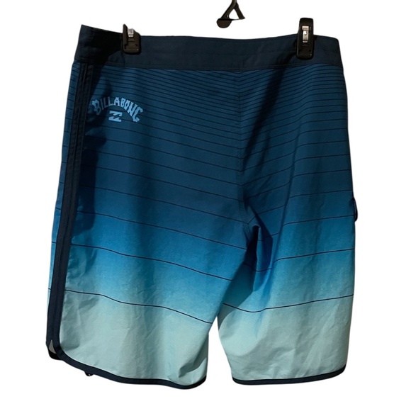 Billabong Recycler Mens Swim Surf Board Shorts 73 Stripe OG Blue Sz 34 - Picture 2 of 8